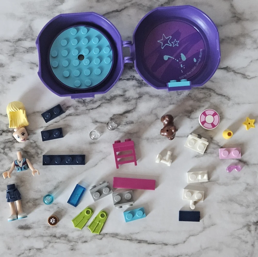 Retired Lego Friends Stephanie's Pool Pod Set #853778 Purple